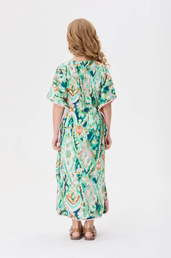 Tenda Printed jalabiya with elastic details