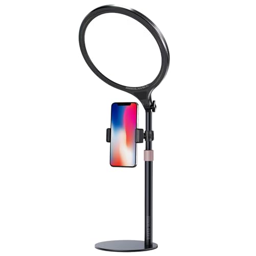 BROLAVIYA Full Screen Fill Slab Key Light Stand with Mobile Phone Holder, 1/4" Head Compatible with Camera, Webcam, Gopro, for Photography, Video, YouTube, Reels, TikTok, Desktop, Bedroom, Office. - Image 1