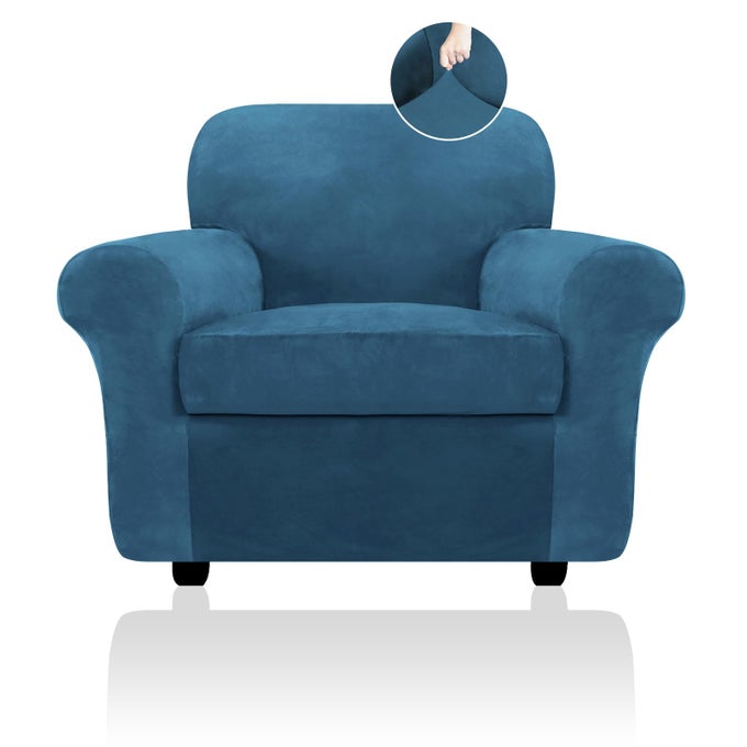 SOFA COVER VELVET COUCH COVERS FOR DOGS STRETCH SOFA SLIPCOVERS THICK FURNITURE COVERS FOR PETS WASHABLE CHAIR COVER ARMCHAIR DEEP TEAL