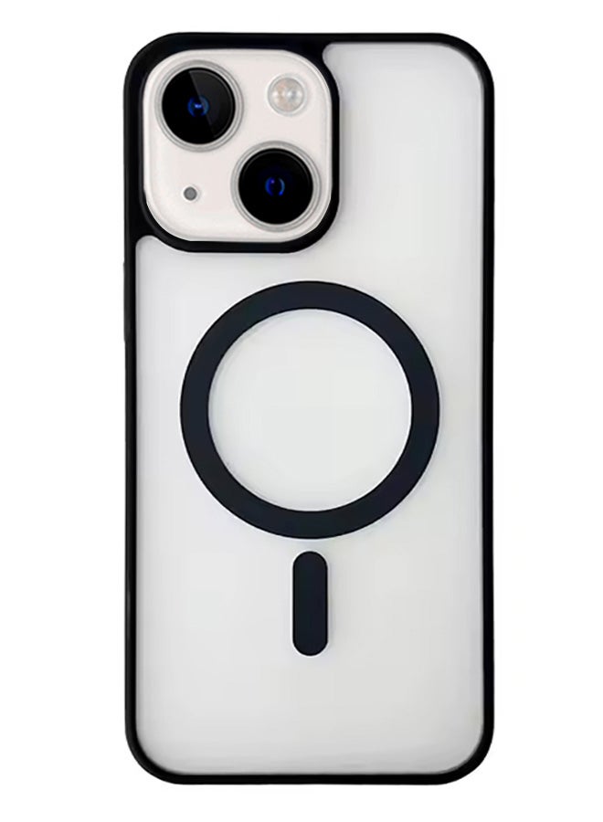 Magsafe Case for iPhone 15 Magsafe Clear Cover Magnetic Wireless Charging Support, Shockproof Protection, Scratch-Resistant for iPhone 15 - Black  - Image 1