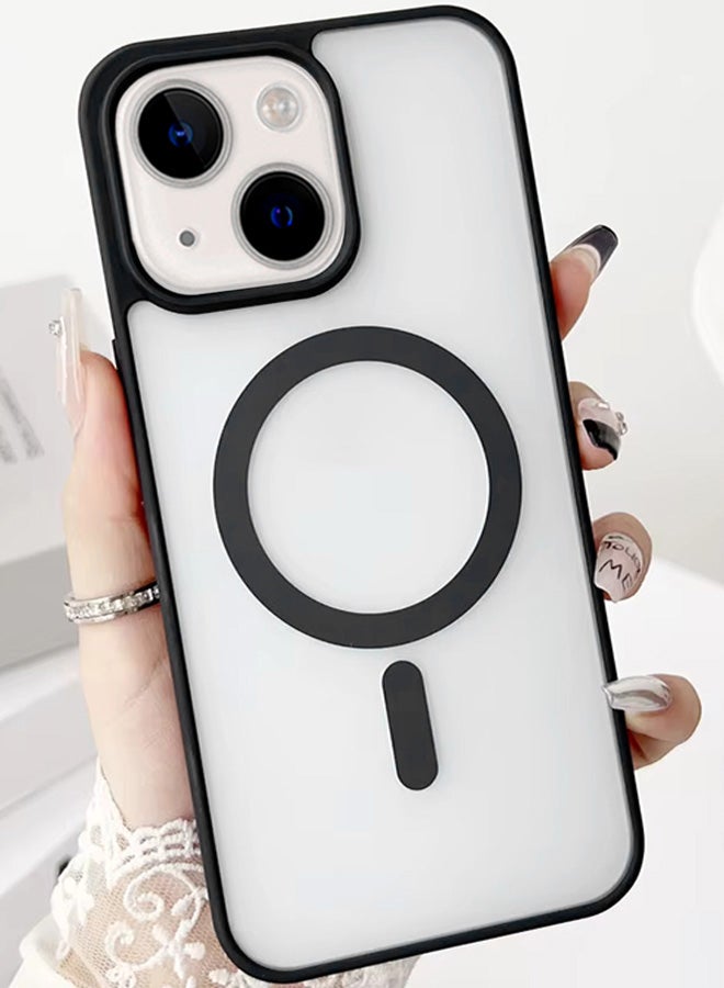 Magsafe Case for iPhone 15 Magsafe Clear Cover Magnetic Wireless Charging Support, Shockproof Protection, Scratch-Resistant for iPhone 15 - Black  - Image 2
