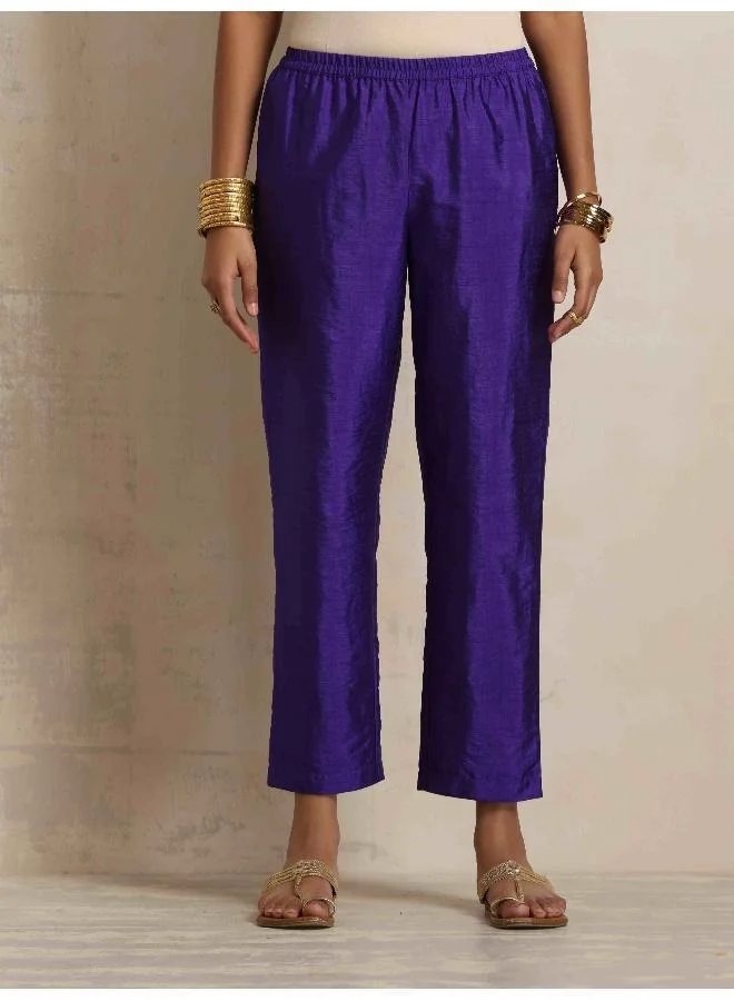 ترو برونز trueBrowns Lilac Tissue Angrakha Kurta Set