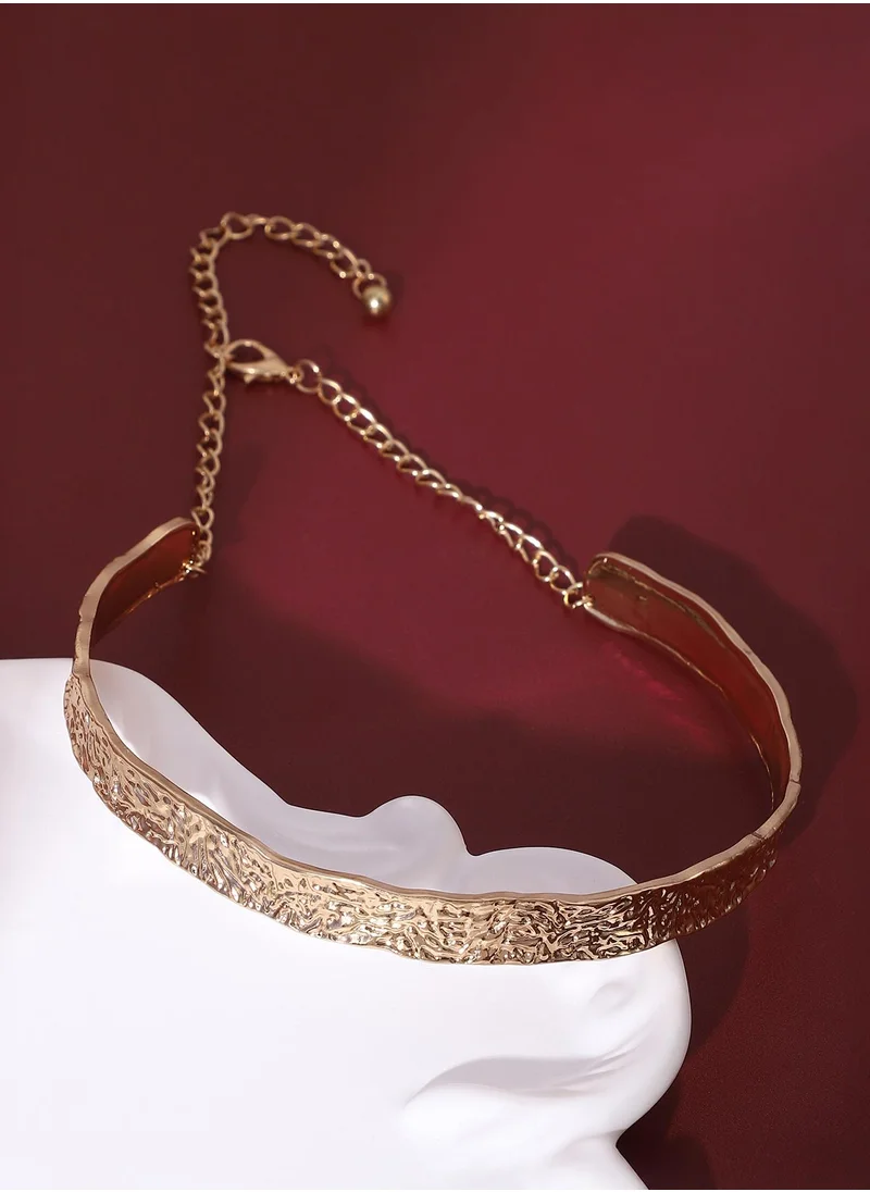 سوهي Women's The Hammered Choker Necklace