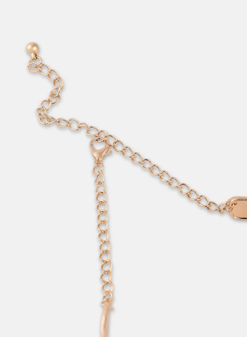 سوهي Women's The Hammered Choker Necklace