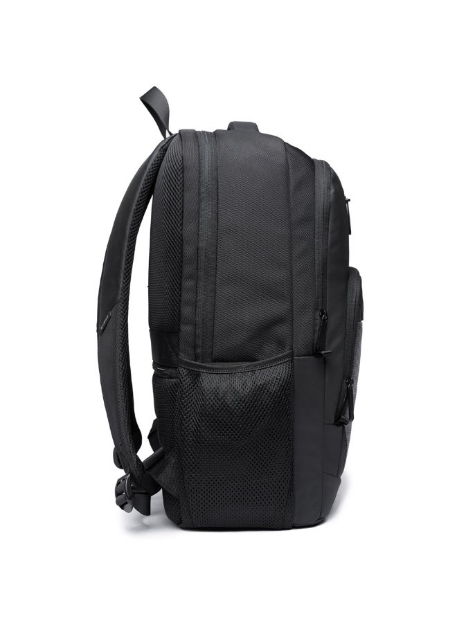 بانجي حقيبة ظهر رجالي اصلية للابتوب – سعة كبيرة، منفذ USB للشحن، مقاومة للماء، مثالية للعمل والدراسة والسفر – لون أسود - Image 4