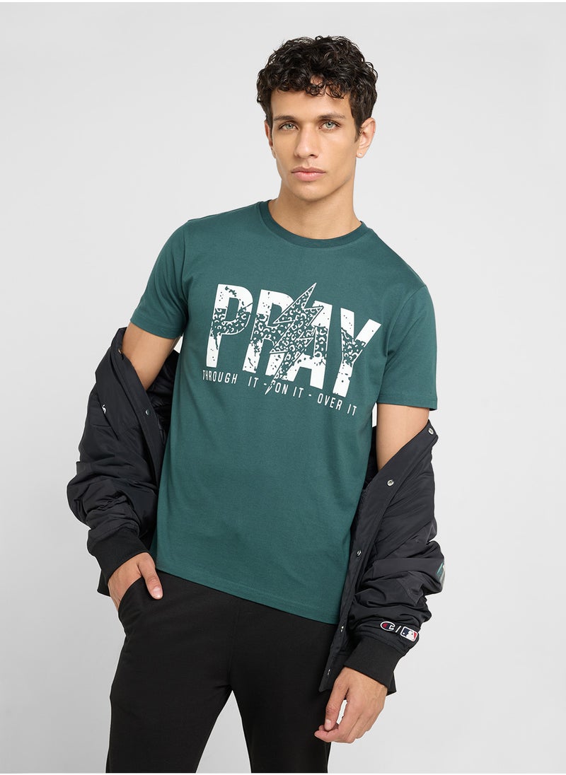 Seventy Five Basics Printed T-Shirt  - Image 1
