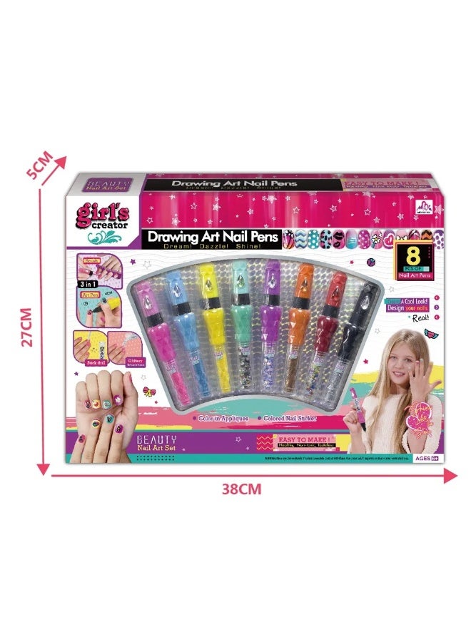 Stem 3-in-1 Drawing Art Nail Pens - Image 2