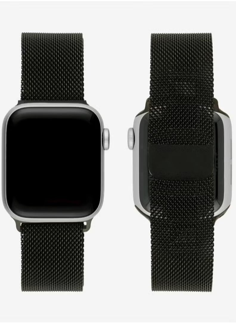 TIGER - Apple Watchband 42mm, 44mm, 45mm, 49mm Milanese Apple Watch Strap – Adjustable, Stylish Stainless Steel Mesh Band for Apple Watch Series 1-8, SE, Ultra – Comfortable, Durable, Sleek Design for Everyday Wear - Image 1