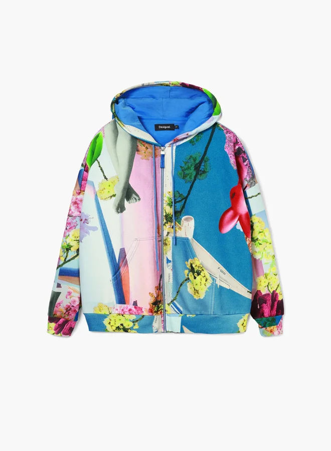 DESIGUAL Printed Sweatshirt M. Christian Lacroix