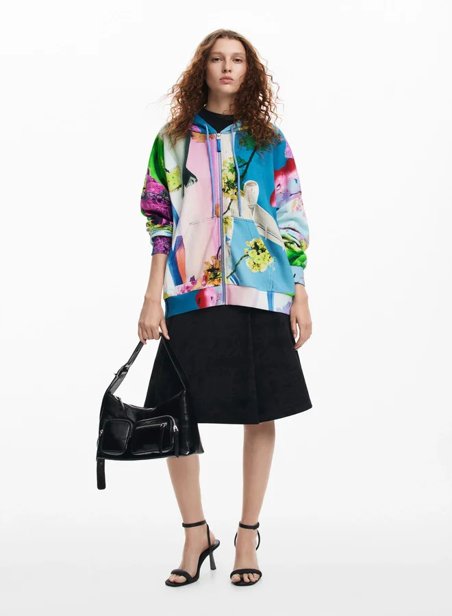 DESIGUAL Printed Sweatshirt M. Christian Lacroix