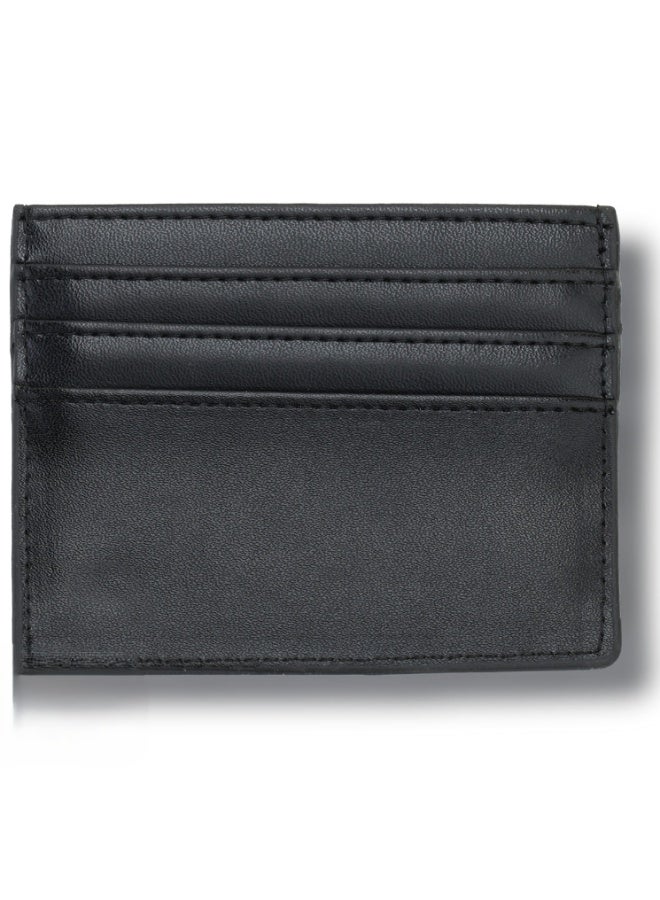 Montblanc Black Genuine Leather Card Holder – Luxury Slim Designer Card Case for Men & Women - Image 2