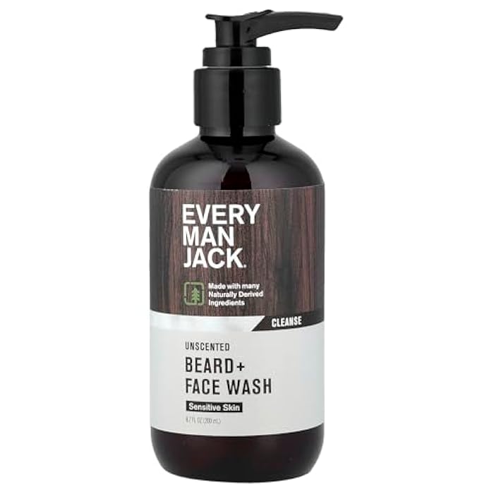 Every Man Jack Unscented Beard And Face Wash, 6.7 Fz - Image 1