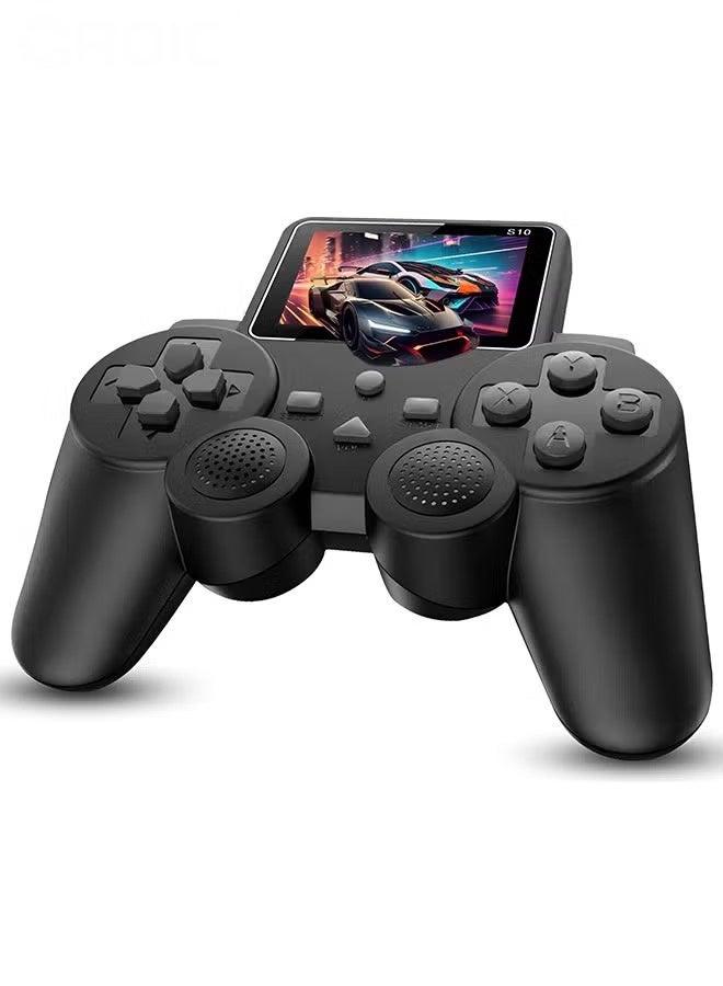 TNGames S10 Mini Joystick Retro Arcade Console, Black Portable Nostalgic Handheld | Preloaded 520 Classic Retro Games | All-in-One Bundle with Console, User Manual, USB Charger, AV Cable - Image 1