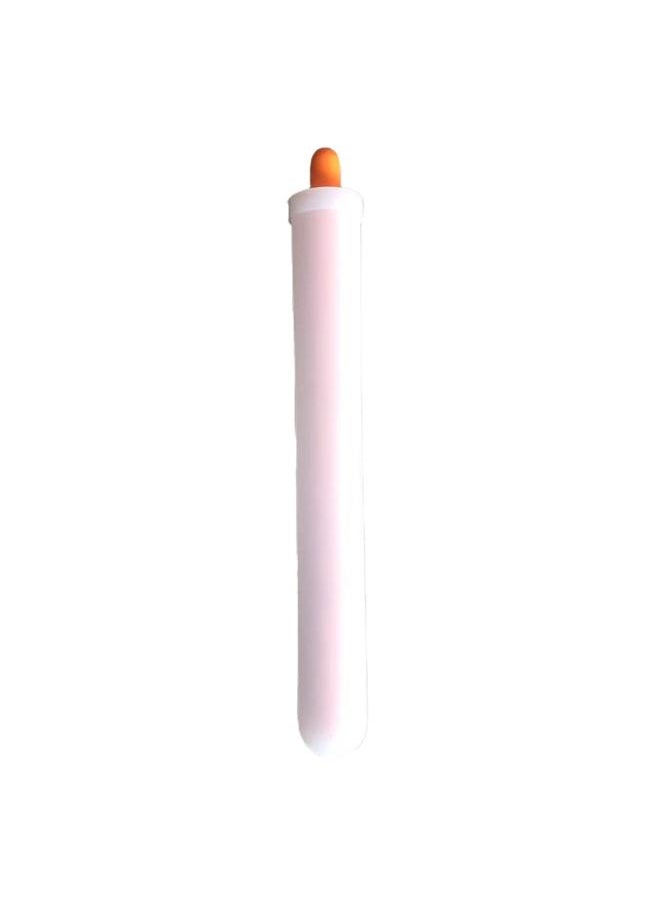 Thoraya Ice Straw Maker Mold Silicone Reusable Summer Ice Tube Making Mold for DIY Milk Drinks Orange  - Image 1