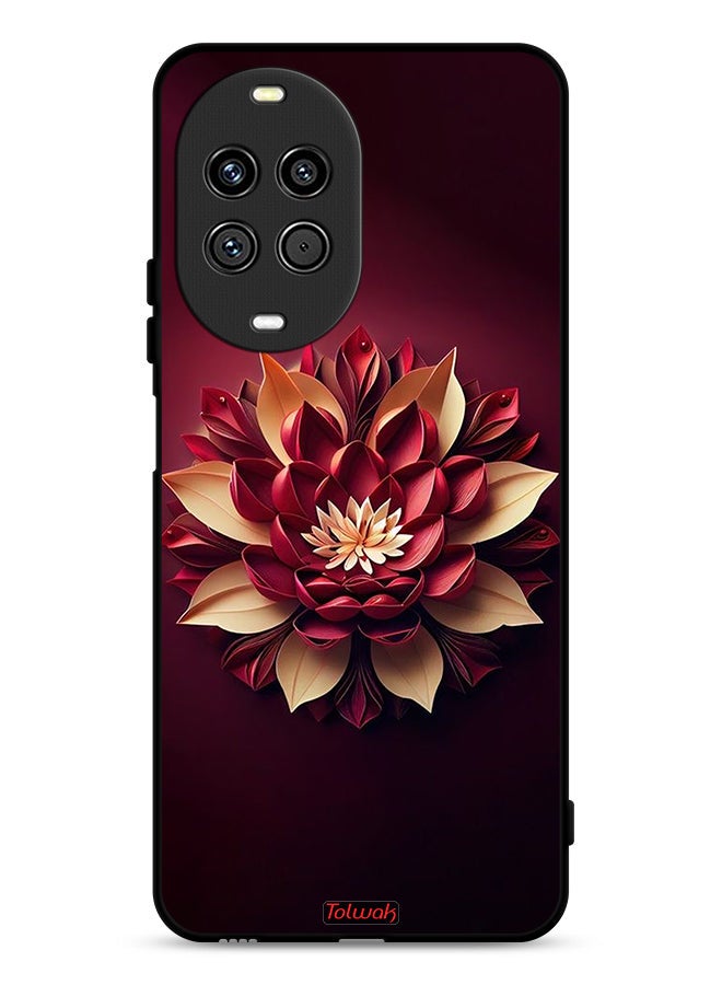 Tolwak Huawei nova 14 Pro 5G Protective Case Cover Flower Abstract Design