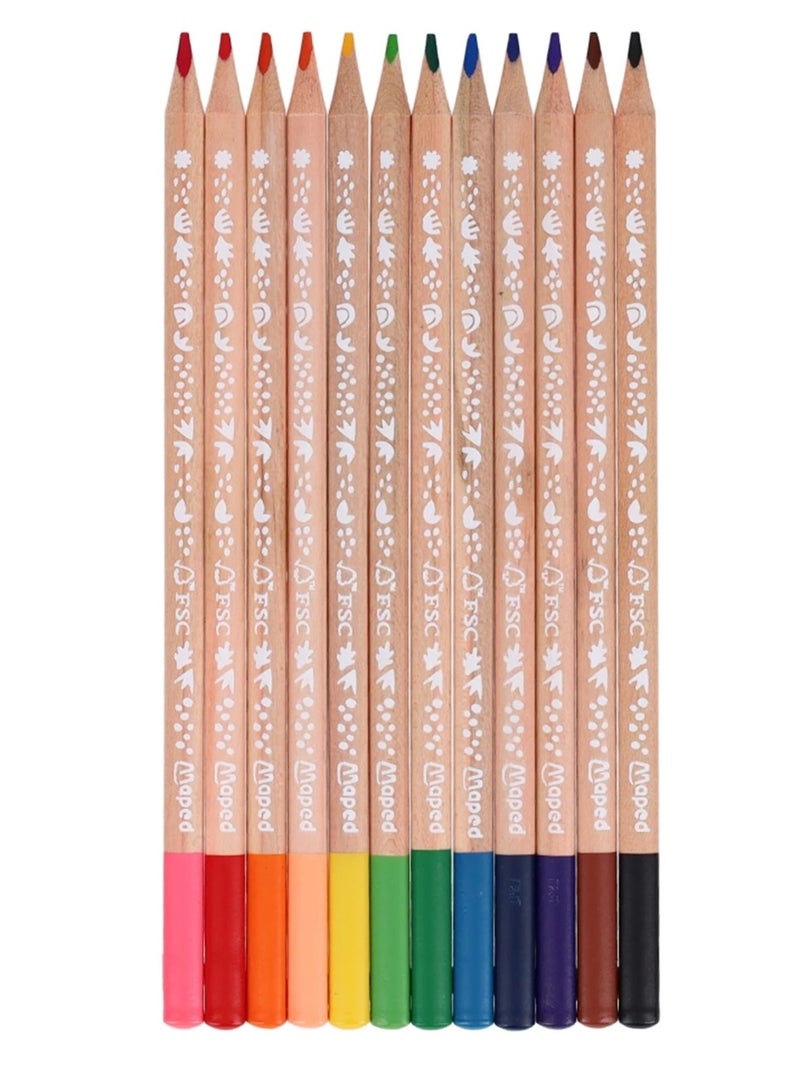 Maped 12-Piece Smiling Planet Colour Pencils Multicolour - Image 3