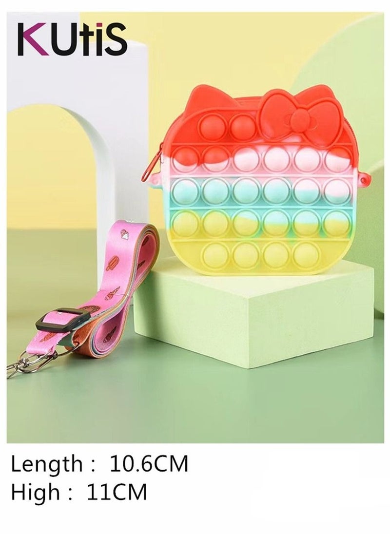 Kutis - Graphic Push Bubble Pop Square Bag Multicolour - Image 1