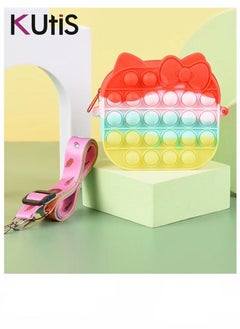 Graphic Push Bubble Pop Square Bag Multicolour