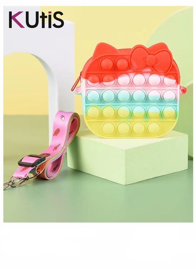 Kutis - Graphic Push Bubble Pop Square Bag Multicolour - Image 1