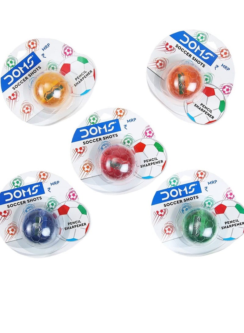 DOMS مبراة أقلام بتصميم كرة القدم بألوان متنوعة - Image 3