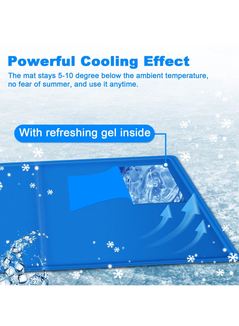 SYOSI Dog Cooling Mat, Durable Pet Cool Mat Non-toxic Gel Self Cooling Pad, Cooling Mat for Dogs Cats Sofas Pets Summer Sleeping, Hot Summer Kennel Mat (Small, 50x40cm) - Image 3