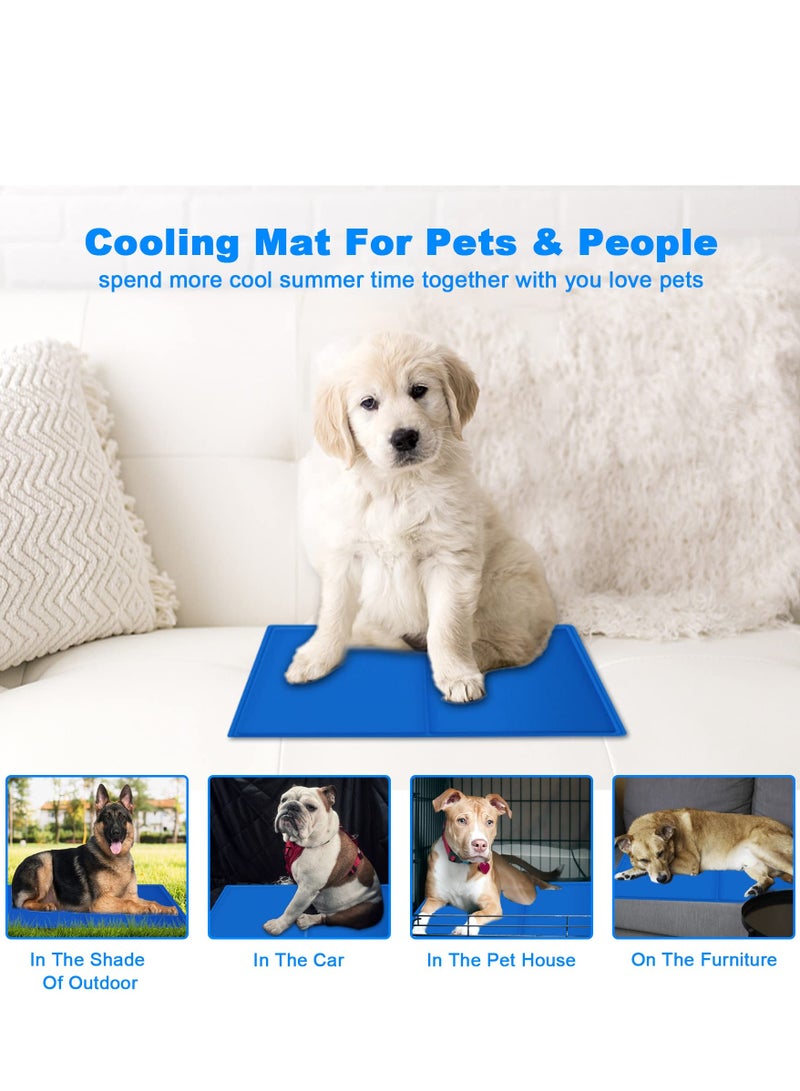 SYOSI Dog Cooling Mat, Durable Pet Cool Mat Non-toxic Gel Self Cooling Pad, Cooling Mat for Dogs Cats Sofas Pets Summer Sleeping, Hot Summer Kennel Mat (Small, 50x40cm) - Image 5