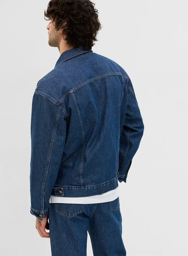 Kotty Plain Double Pocket Detail Denim Jacket