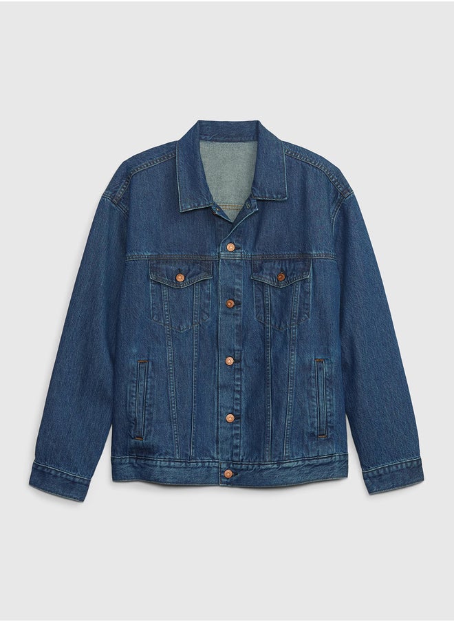 Kotty Plain Double Pocket Detail Denim Jacket  - Image 3