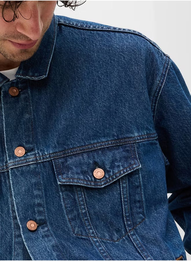 Kotty Plain Double Pocket Detail Denim Jacket  - Image 5