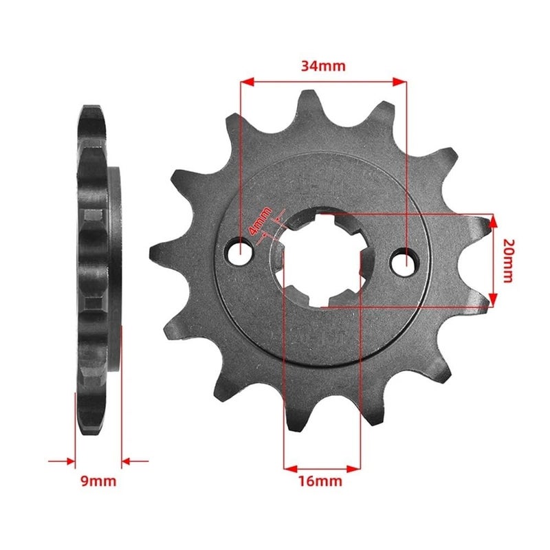 20CrMnTi Steel Motorcycle Front Silent Sprocket 13 Tooth Fit for DT200 ATV YFS200 TT R230 - Image 3