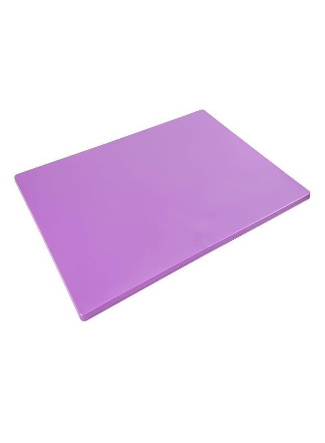 Restaurantware-Chef 101 24 x 18 Inch Cutting Board, 1 Color Coded Chopping Board - No Scratch, Dishwashable, Purple Plastic Cutting Mat, No Odor, Durable, No Slip, For No Allergen Food - Image 2