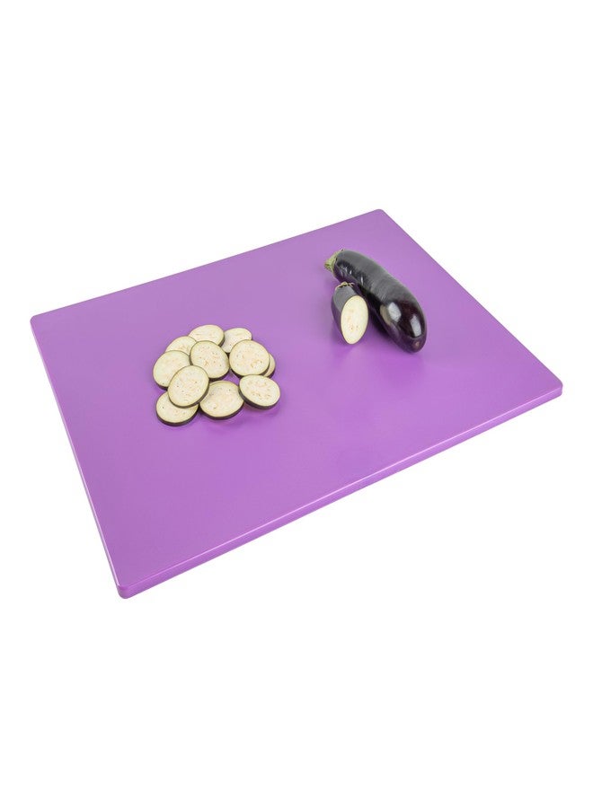 Restaurantware-Chef 101 24 x 18 Inch Cutting Board, 1 Color Coded Chopping Board - No Scratch, Dishwashable, Purple Plastic Cutting Mat, No Odor, Durable, No Slip, For No Allergen Food - Image 1
