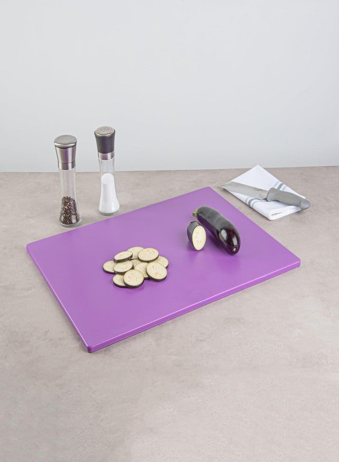 Restaurantware-Chef 101 24 x 18 Inch Cutting Board, 1 Color Coded Chopping Board - No Scratch, Dishwashable, Purple Plastic Cutting Mat, No Odor, Durable, No Slip, For No Allergen Food - Image 4