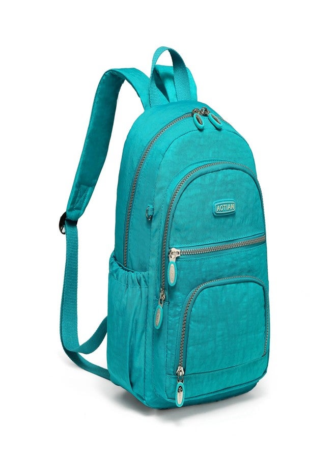 AOTIAN Women's Lightweight Mini Durable Leisure Backpacks for Camping Hiking Backpack for Women and Girls 9 Litres Turquoise - Image 1
