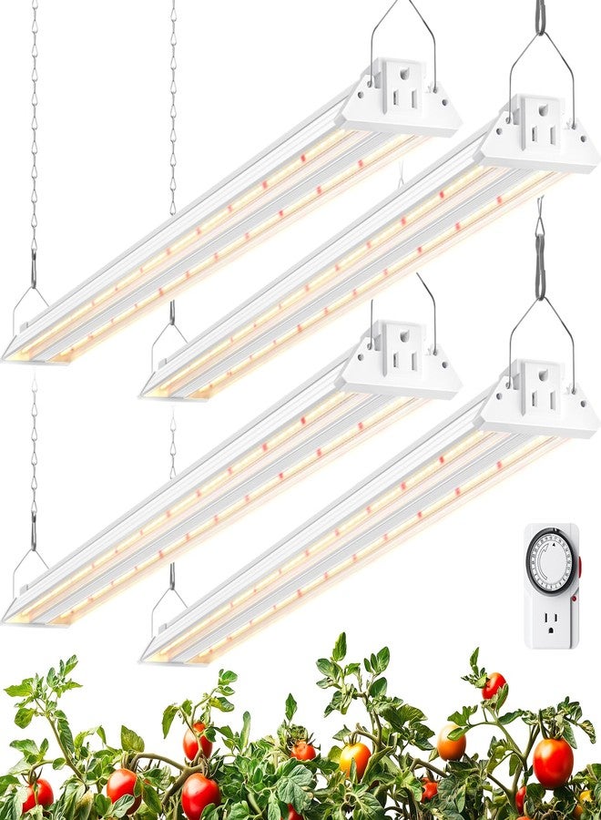Barrina TX72 4FT Grow Lights for Seed Starting, 72W(500W Equivalent), High PPFD, Full Spectrum with 660nm Red LEDs, Linkable, Hanging Grow Lights for Indoor Plants with On/Off Switch, Veg, 1 Pack - Image 1