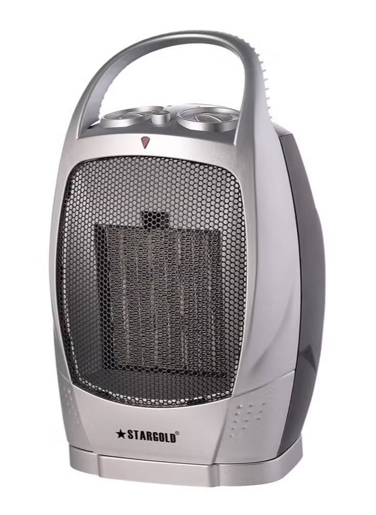 Stargold 1500W Portable Electric PTC Fan Room Heater – Fast Heating for Bedroom, Office, Living Room, Energy-Efficient Ceramic Fan Heater with Adjustable Heat Settings, Compact & Safe Design  - Image 3