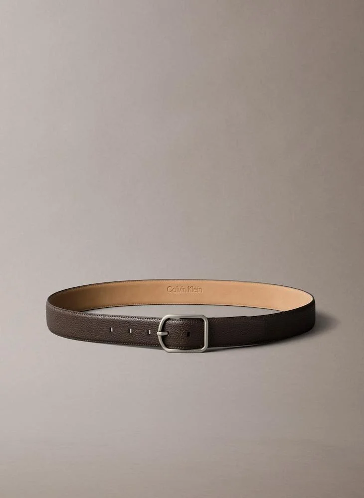 CALVIN KLEIN ROUND BUCKLE allocated hole belt