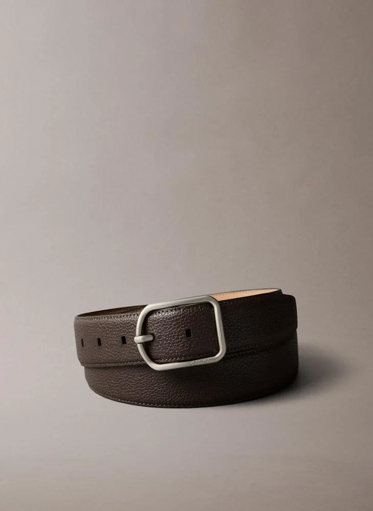 CALVIN KLEIN ROUND BUCKLE allocated hole belt