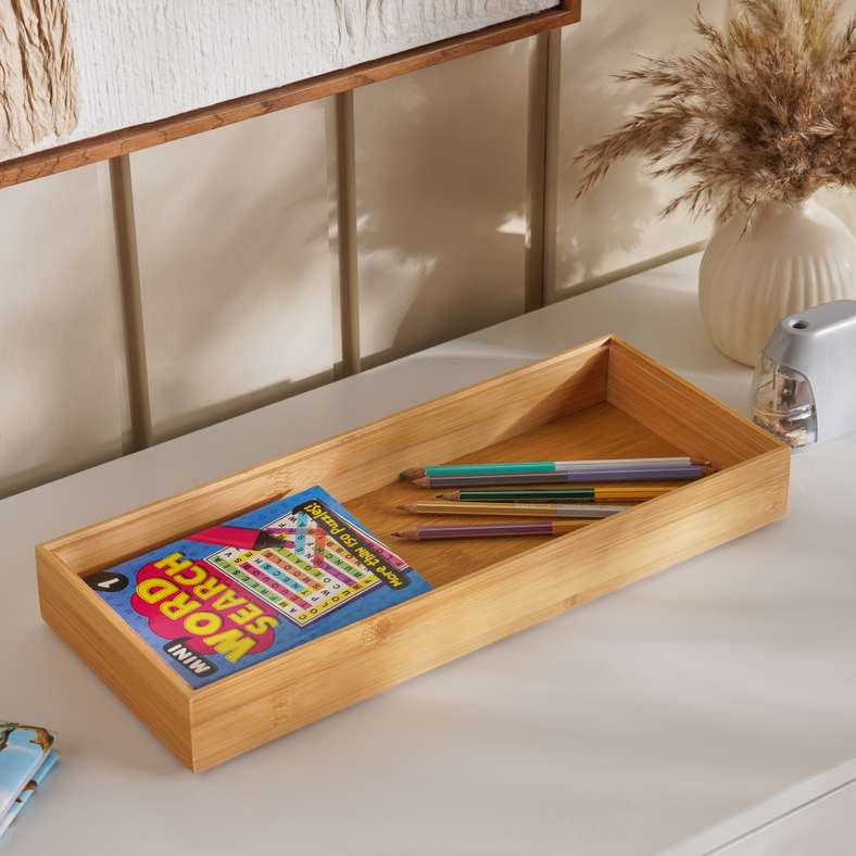 Potter Bamboo Drawer Organizer 38x15.5x5 cm - Natural
