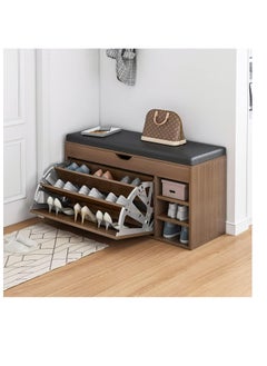 Shoe Cabinet Shoe Rack for Entryway with Sitting Stool Shoe Storage Cabinet for Entryway Shoe Rack Three-Tier Shoe Cabinet Suitable for Home and Apartment