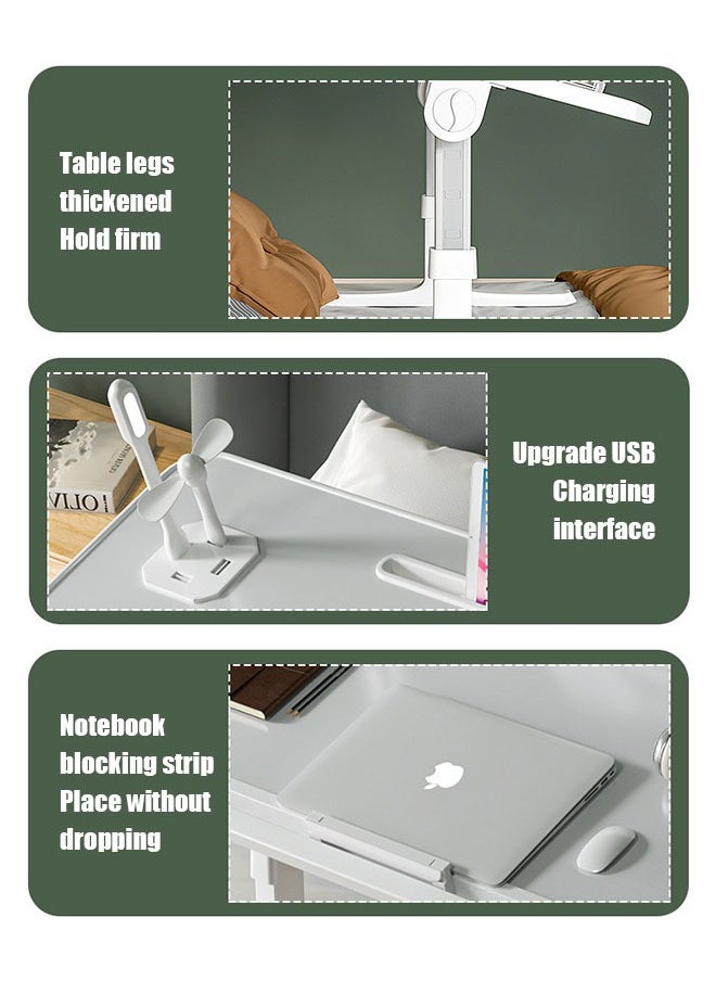 Occuwzz - Laptop Desk for Bed Adjustable Laptop Stand for Bed with USB Charge Port Lap Desk Bed Tray Table Foldable Portable Laptop Table for Sofa Floor Desk for Adults - Image 1