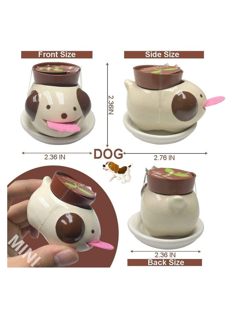 Generic 3 Pieces Watering Animal Planter Self Watering Planter Drinking Animal Tongue C ute Style Ceramic Mini Backpack Plant Pot - Image 4