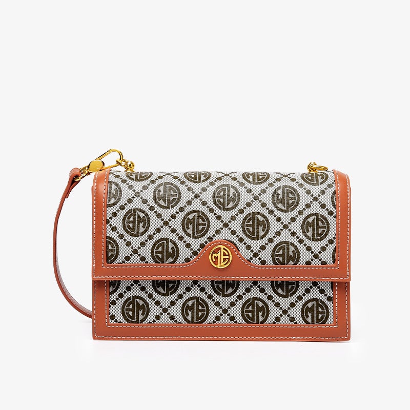 Postman Bag Women'S Printed Shoulder Bag Ins Fashion Tofu Bag Wide Shoulder Strap Crossbody Bag Export Spot - Image 1