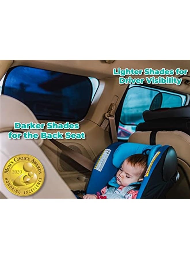 Car Side Window Sun Shade for Baby (4 Pack)- The Only Certified Sunshade Proven to Block over 99% UV Rays 100 SPF for Maximum Sun Protection for Kids & Pets easy fit on cars, truck, SUV - Image 2