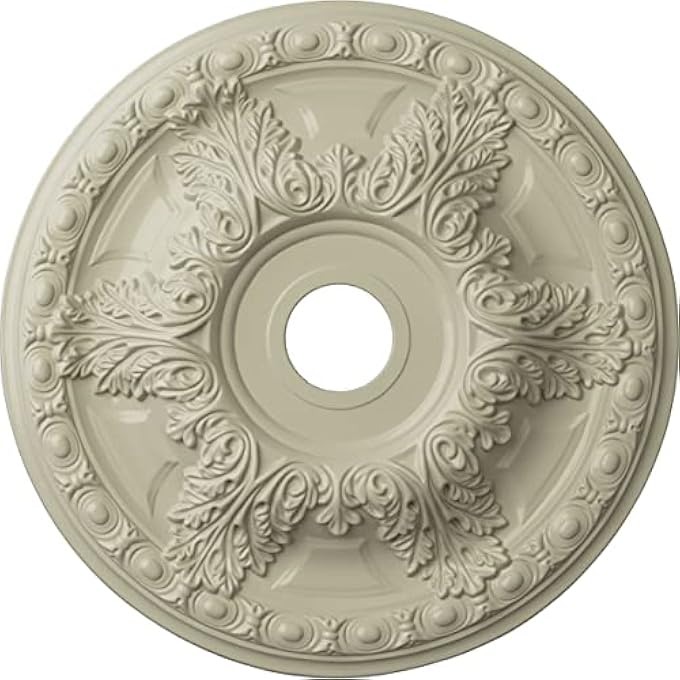(CLEAR YELLOW) - 60CM OD X 9.2CM ID X 6.4CM P GRANADA CEILING MEDALLION (FITS CANOPIES UP TO 18CM ), HAND-PAINTED CLEAR YELLOW - Image 1