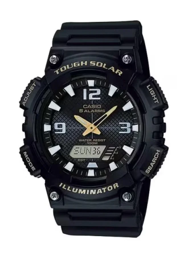 كاسيو Men's Analog-Digital Display Watch With Black Resin Strap - AQ-S810W-1B