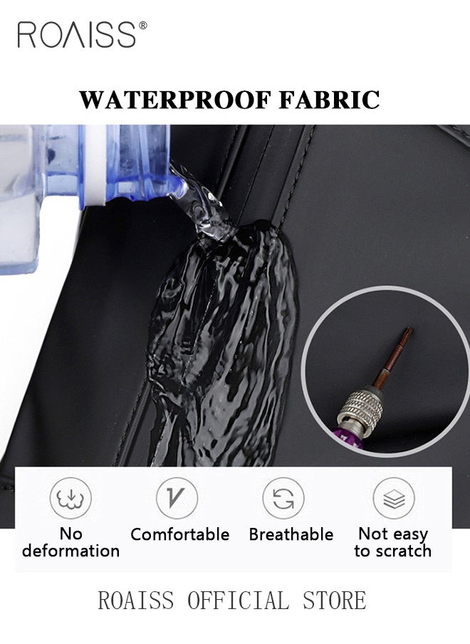 roaiss - Unisex Multi Functional Backpack, Water Repellent Film, Light Business Style Backpack, Large Capacity, Scientifically Compartmentalized Backpack, Short Distance Travel Backpack, Luggage Bag - Image 1