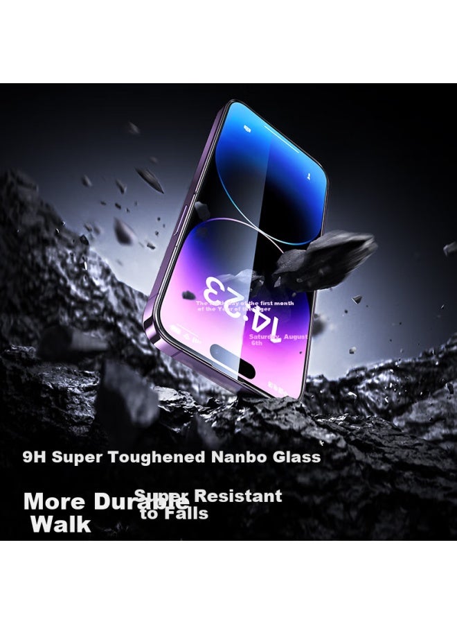 Smartdevil Tempered Glass Screen Protector For Iphone 14 Pro Max, Full Coverage 0 Black Border No White Border Hd Anti-shatter Strong Anti-fingerprint, Easy Installation Dust-free Installation - Image 2
