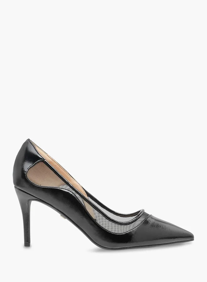 Celeste Womens Textured Slip-On Pumps With Stiletto Heels