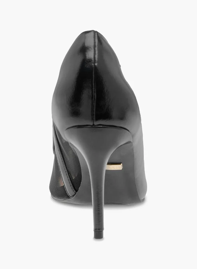 Celeste Womens Textured Slip-On Pumps With Stiletto Heels